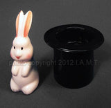 Rabbit and Hat Salt and Pepper Shakers - Novelty