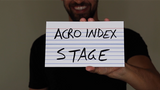 Acro Index Dry Erase (Gimmicks and Online Instructions) by Blake Vogt - Trick